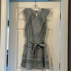 Saints & Secrets (AUS) mint cotton mini dress, backless